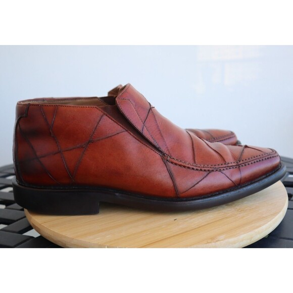 Michael Toschi Side Gore Loafers Men’s Brown Leather CIS Carbonlite Soles Sz 12 - Picture 5 of 12